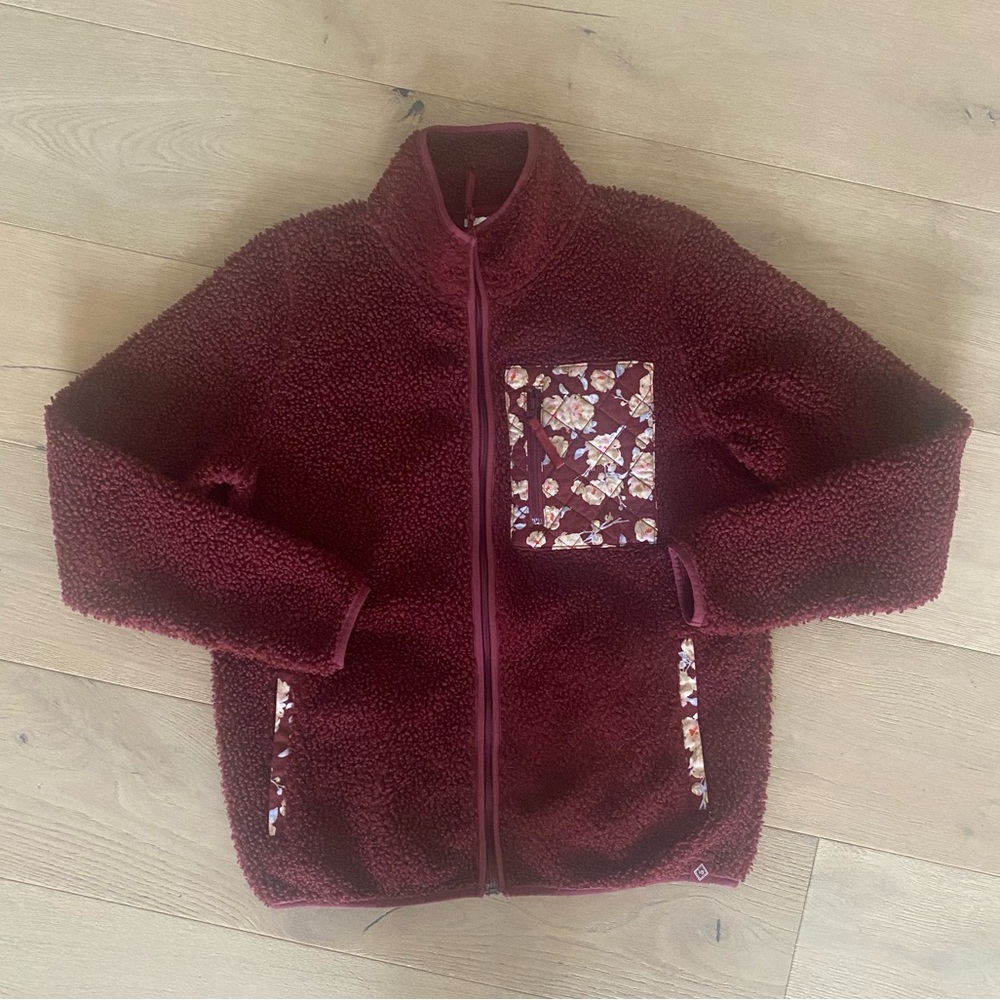 Medium Vera Bradley Full Zip Teddy Fleece - A3